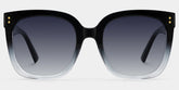 Ebony Square Black Clear Glasses