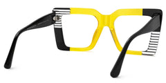 Shamika Rectangle Yellow Glasses