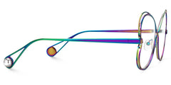 Aretha Geometric Iridescent Glasses