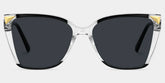 Shelia Butterfly Black Clear Glasses