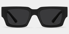Garza Rectangle Black Glasses