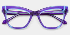 Saucie Cateye Purple Glasses