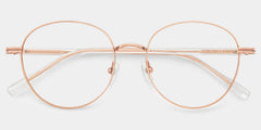 Celena Round Rose-Gold Glasses