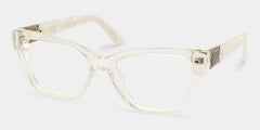 Miranda Clear Yellow Cat eye Glasses