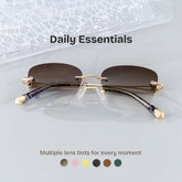 Seth Rectangle Gold Glasses