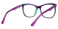 Libby Geometric Purple Glasses