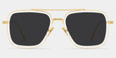 Gifford Aviator Clear Sunglasses