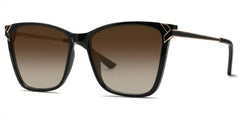 Tricee Square Black Glasses