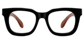 Sam Rectangle Wood Glasses
