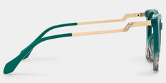 Awilda Cateye Green Glasses