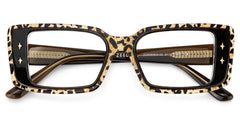 Gleam Rectangle Leopard Glasses