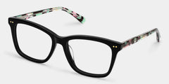 Layla Black Square Glasses