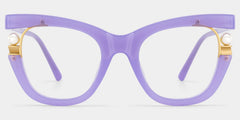 Pearl Cateye Purple Glasses