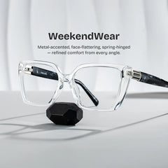 Emery Clear Square Glasses