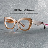 Mireille Butterfly Brown Glasses