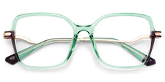 Rendon Square Green Glasses