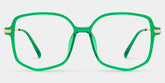 Payton Geometric Dark-Green Glasses