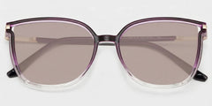Rodz Square Purple Clear Glasses