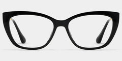 Harlow Rectangle Black Glasses