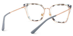 Martins Rectangle Blue Glasses
