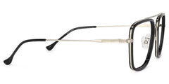 Nayeli Aviator Black-Silver Glasses