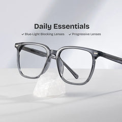Eliza Square Grey Glasses