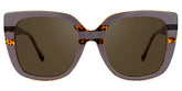 Brenda Square Mauve Sunglasses