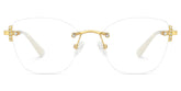 Jaxon Rectangle Gold Glasses