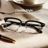 Landon Browline Silver Glasses