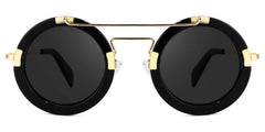 Martis Round Black Sunglasses