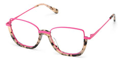 Coleman Square Pink Tortoise Glasses