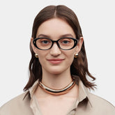 Blaire Oval Black Glasses
