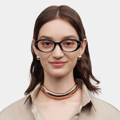 Blaire Oval Black Glasses