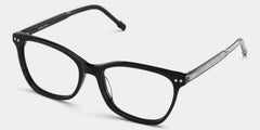 Marigold Rectangle Black Glasses