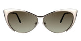 Ellen Cateye Silver Sunglasses