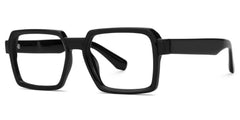 Fabien Rectangle Black Glasses