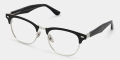 Penelope Browline Silver Glasses