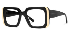 Jesse Rectangle Black Glasses