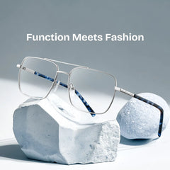 Iris Aviator Silver Glasses