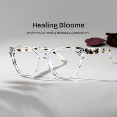 Maple Clear Butterfly Glasses