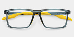 Active Rectangle Blue Yellow Glasses