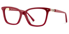 Theo Rectangle Red Glasses