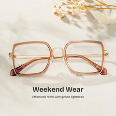 Shane Square Brown Glasses