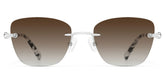 Seth Rectangle Silver Glasses