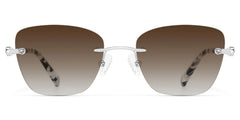 Seth Rectangle Silver Glasses