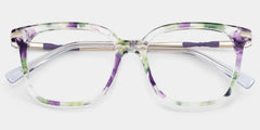 Jacqui Floral Square Glasses