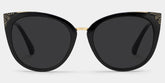 Dalton Cat Eye Black Sunglasses