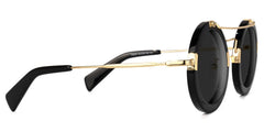 Martis Round Black Sunglasses