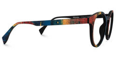 Street-Artist Round Blue-Red Glasses