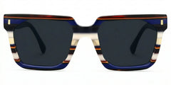 Laguer Rectangle Blue Glasses